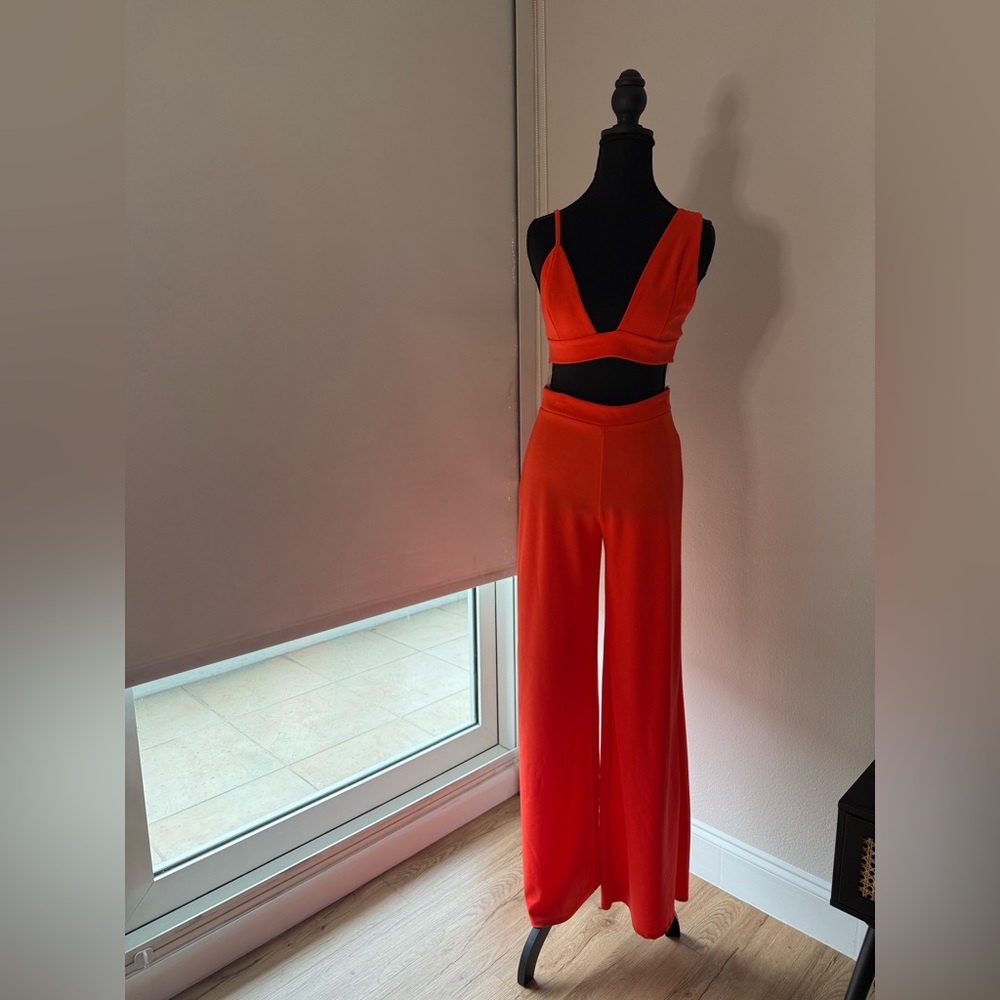 Elegant Orange Women's Set